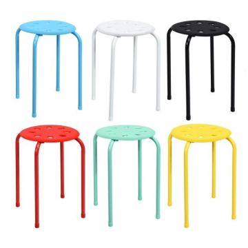 Set of 6 stools 30x30x44.5cm, various colors