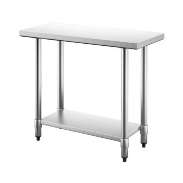 Kitchen work table 91x61x89cm., silver color