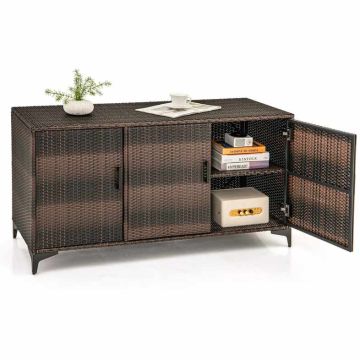Садовый шкаф 135x50x70,5см, коричневого цвета