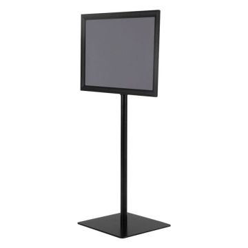 Single-sided information stand 42x29.5x123cm., black