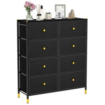 Komoda 89x30x98cm., czarna
