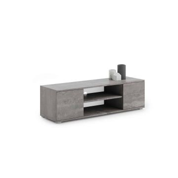 Stolik pod TV Focus RTV 155x37x40 cm, betonowy, ciemnoszary