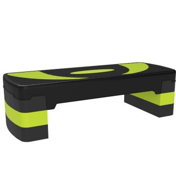 Stepper do aerobiku Homcom 80x31x20cm., czarno-zielony
