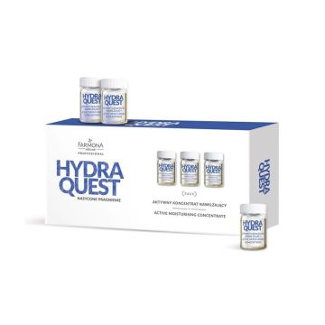 Aktywny koncentrat nawilżający FARMONA HYDRA QUEST, 10 ampułek po 5 ml