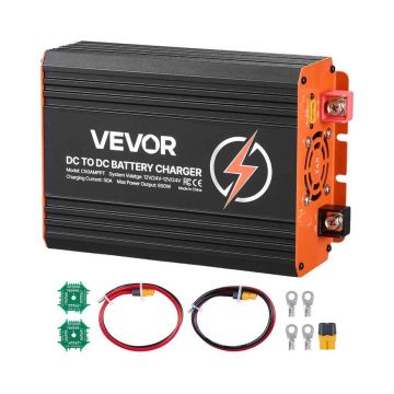 Зарядное устройство VEVOR C50AMPPT, 650 Вт, 50 А, 27 × 13 × 21 см