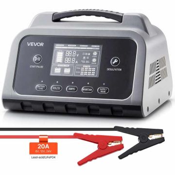 Зарядное устройство для аккумуляторов VEVOR XFH-SS03, 20 А, 6 В 12 В 24 В