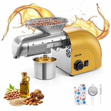 Oil press machine VEVOR WF-J168, 1250 W, 5 kg/hr, 500 × 210 × 290 mm