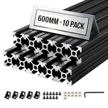 Aluminum extrusion profiles VEVOR 2020T-60-10-H, 10 pcs, 2 × 2 × 60 cm