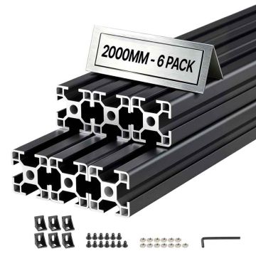 Profile wytłaczane aluminiowe VEVOR 3030T-200-6-H, 6 szt., 3 × 3 × 200 cm
