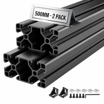 Profile wytłaczane aluminiowe VEVOR 8040T-50-2-H, 2 szt., 4 × 8 × 50 cm