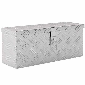 Aluminum tool box, With lock, 50 × 15.5 × 20.5 cm