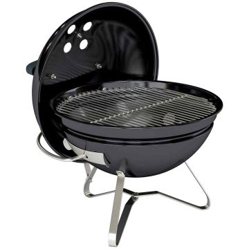 Grill węglowy, przenośny z pokrywą, Ø41 × 44 cm