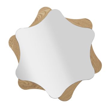 Round wall mirror STAR, Ø 80 × 1 cm