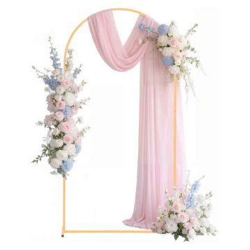 Arched backdrop stand VEVOR ABC-6, 1 pc, Gold, 2 × 1 m