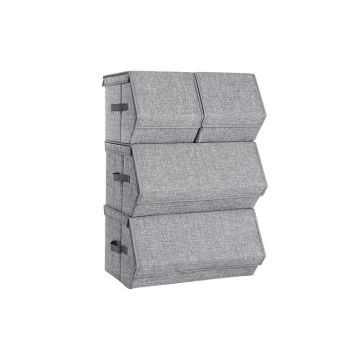 Metal frame storage box set, 4 pcs.