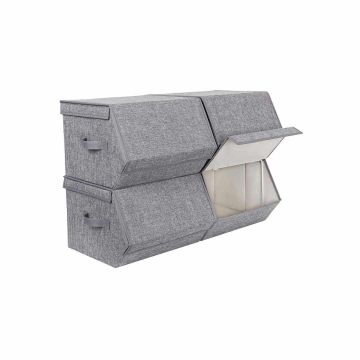 Metal frame storage box set, 4 pcs.