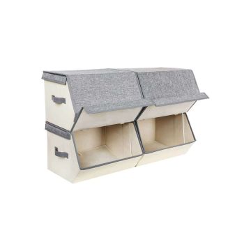 Metal frame storage box set, 4 pcs.