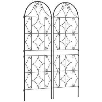 Plant support Outsunny 50x150cm., black