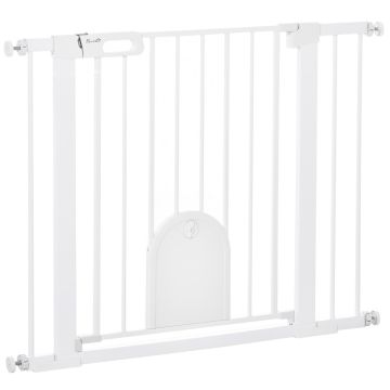 Pet safety gate, 75–103 cm, White, 75–103 × 76 cm