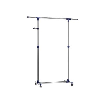 Pull-out clothes rack, blue