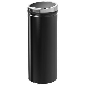 Automatic trash can Homcom 30.5x30.5x81.5cm., black