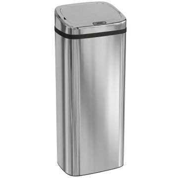 Automatic trash can Homcom 33x25x84cm., silver/black
