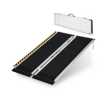 Access ramp 122x74x5.5cm., black/silver color