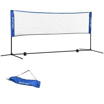Siatka do badmintona Sportnow 310x103x155cm., czarno/niebieska
