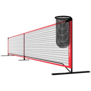 Siatka do badmintona Sportnow 674x70x92cm., czarno-zielona