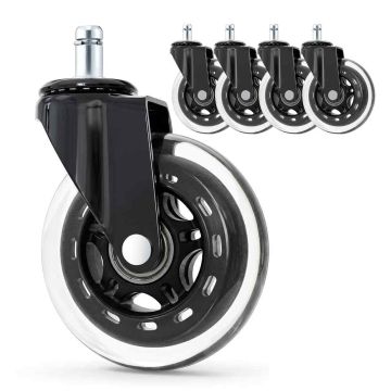 Kółka meblowe SONGMICS AOP202B101, 5 szt., czarne