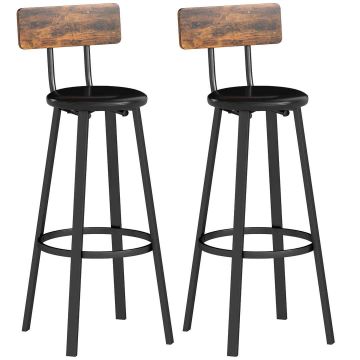 Bar stools, 2 pcs, 41.6 × 99.5 × 36.5 cm