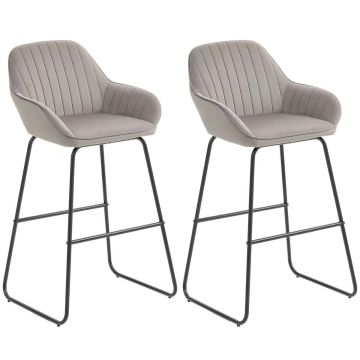 Bar stools, 2 pcs, 50.5 × 96 × 53 cm