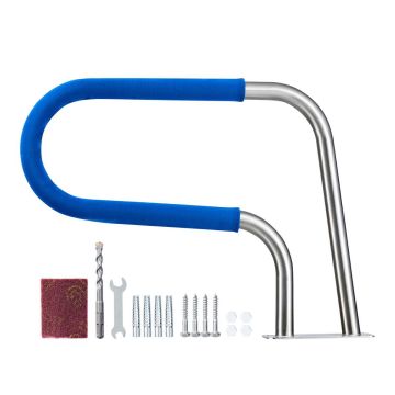 Balustrada basenowa VEVOR HXFS-02, kolor srebrny, 78,8 × 55,8 cm