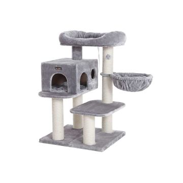Scratching post 112 cm., light gray