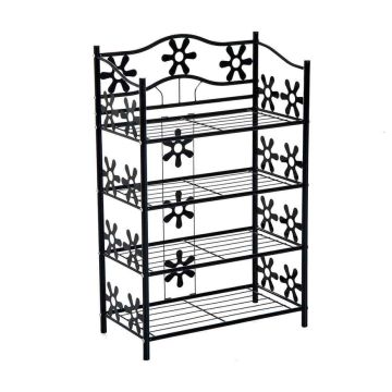 Полка для обуви Homcom 59,5x30x92 см, черная.