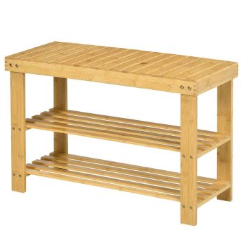 Półka na buty Homcom 70x28x45cm., jasnobrązowa
