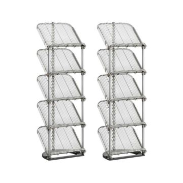 Shoe rack SONGMICS LPC050GZ01, 5-tier, Gray, 24.5 × 28.4 × 102.5 cm