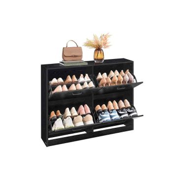 Shoe cabinet VASAGLE LBC035, 4 doors, 16–28 pairs, 24 × 82.7 × 105.5 cm