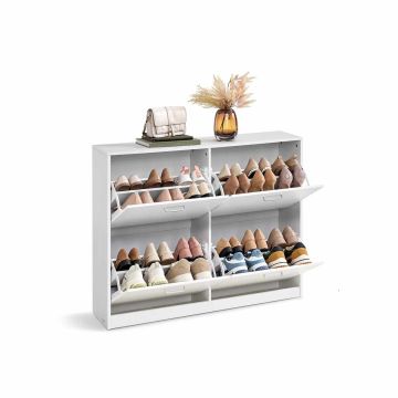 Shoe cabinet VASAGLE LBC035, 4 doors, 16–28 pairs, 24 × 82.7 × 105.5 cm
