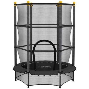 Trampoline Homcom 140x140x190cm., black