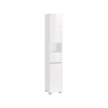 Bathroom cabinet 30x30x170cm., white