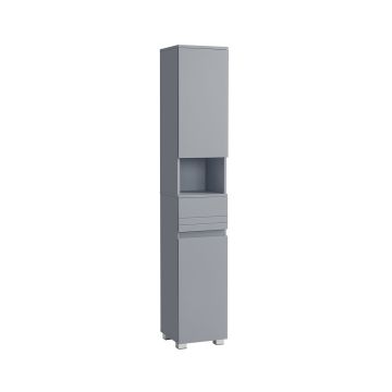 Bathroom cabinet 30x30x170cm., gray