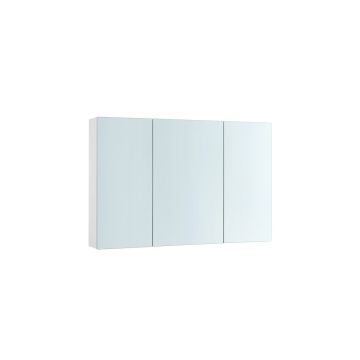 Szafka łazienkowa wisząca z lustrem 15x90x60cm, biała