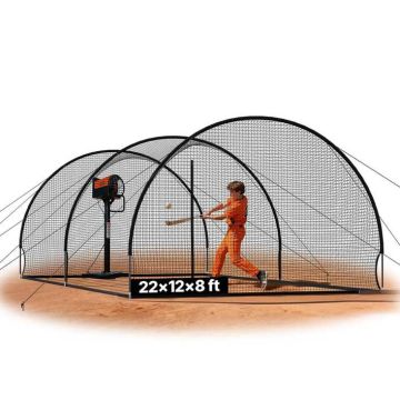 Klatka do gry w baseball VEVOR BL20120804S, 3 łuki, 678 × 370 × 240 cm