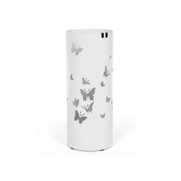 Cylindrical umbrella stand LUC10W, white