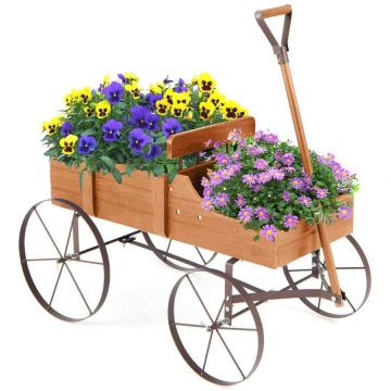 Flower stand 62x34x61cm., light brown
