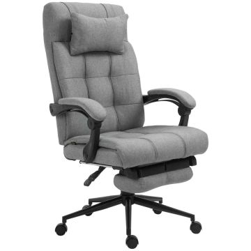 Office chair 66x76x120cm., gray/black
