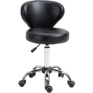 Office chair Homcom 45x54x88cm., black/silver color