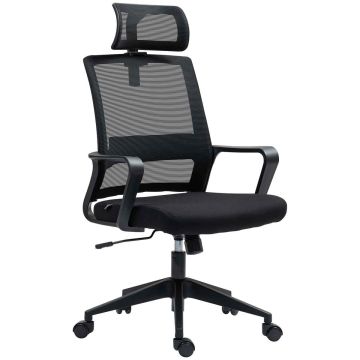 Krzesło biurowe Homcom 60x64x112cm, czarne