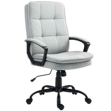 Krzesło biurowe Homcom 63x70x112cm, szaro-czarne